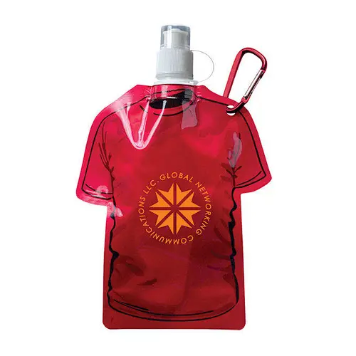 16 Oz. T-Shirt Shaped Collapsible Water Bottle