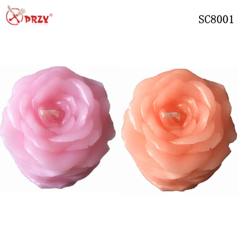 PRZY silicone Soap mould DIY Candle making Molds 3D silicone candle Mold for Cake Decoration