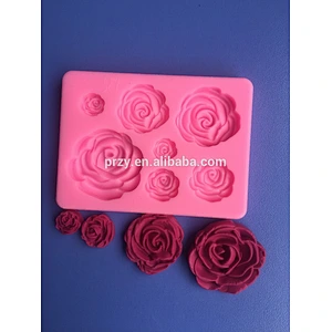 F2501 PRZY flower shape silicone fondant mold cake mold silicone fondant mold