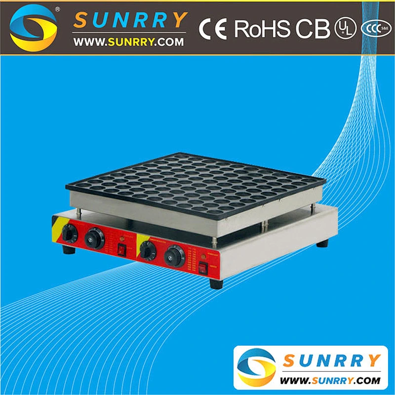 Commercial electric double plate poffertjes grill machine for 100 pcs mini poffertjes(SUNRRY SY-WM47D)