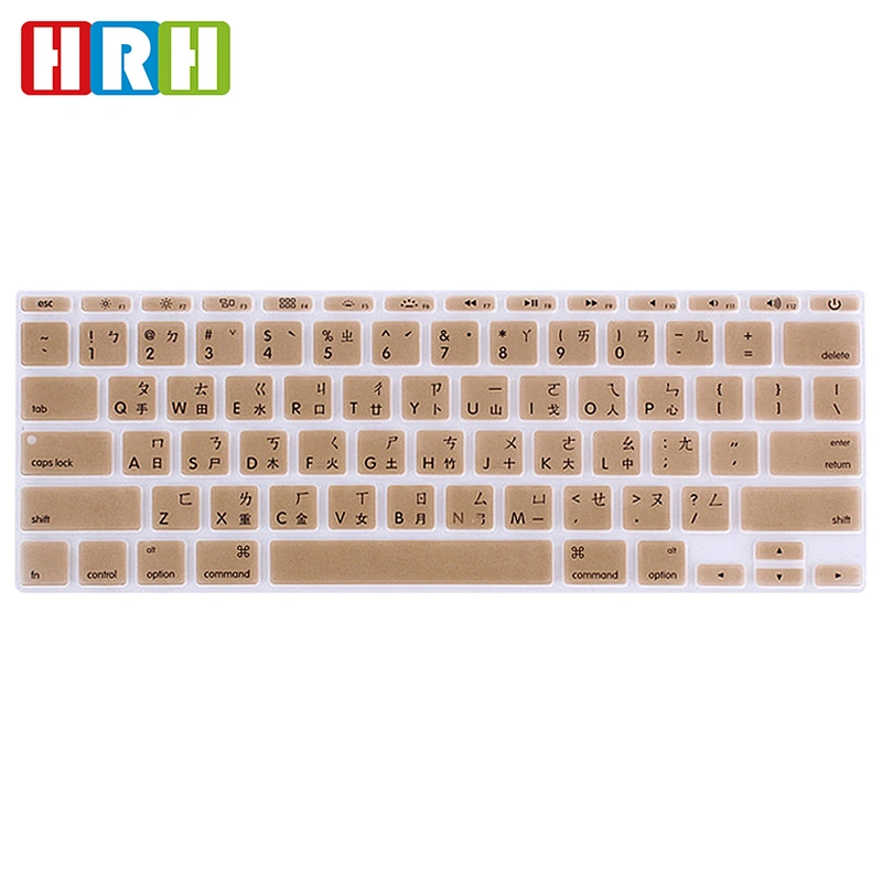 ODM Taiwanese Silicone Laptop Keyboard Skins custom keyboard skin for Macbook Air 11 Keyboard Protector English Version