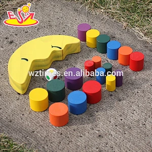2018 wholesale cheap wooden balance toys for toddlers, educational wooden balance toys for toddlers W11F064