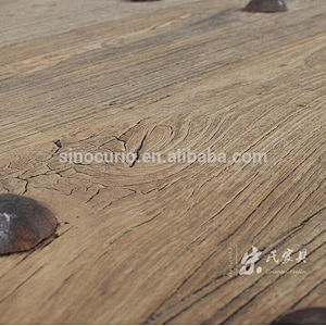 Chinese antique coffee table with used door