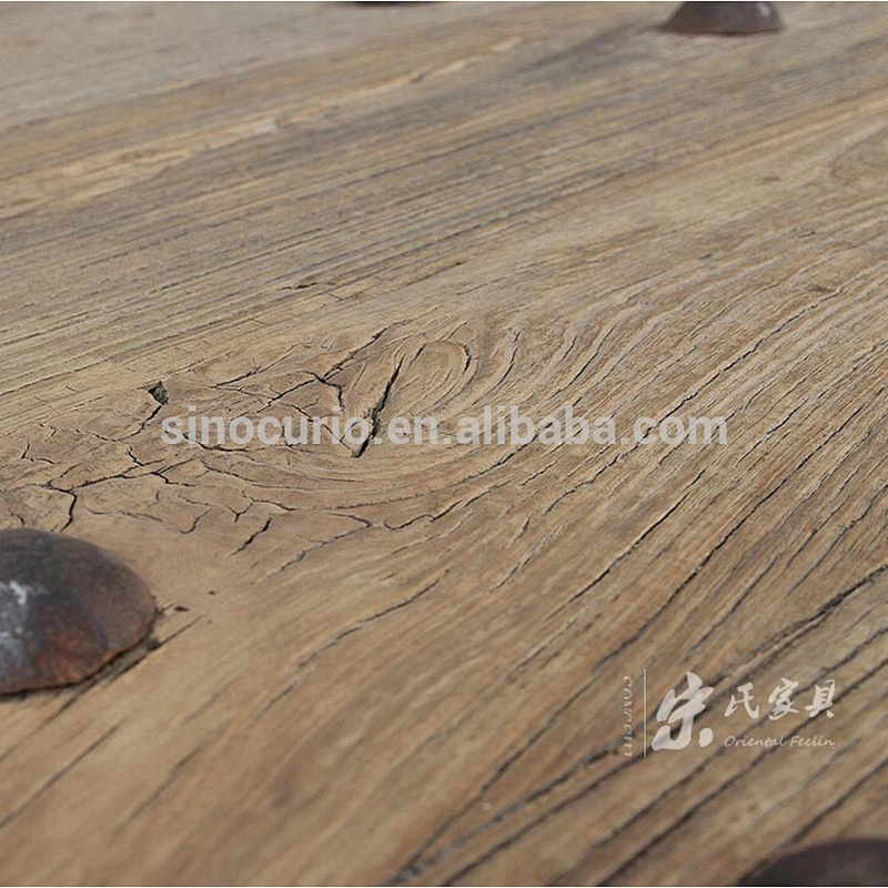 Chinese antique coffee table with used door