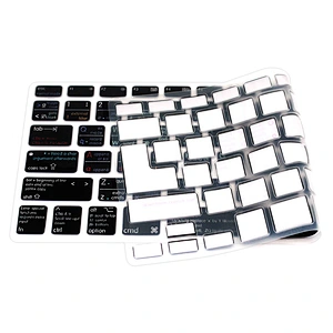 Retail Waterproof VIM vi Silicone Spanish Keyboard Shortcuts Covers Skin For Mac Book Air 13 inch Keyboard Spanish