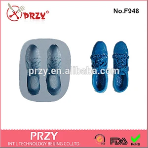 Eco-Friendly A pair of shoes design silicone mold,cake decorating fondant factory price for sale