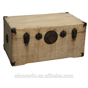 Antique Asian style retro storage cabinet solid wood natural storage trunks