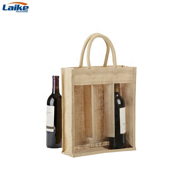 High quality wholesale promotional natural eco custom canvas jute burlap tote bag