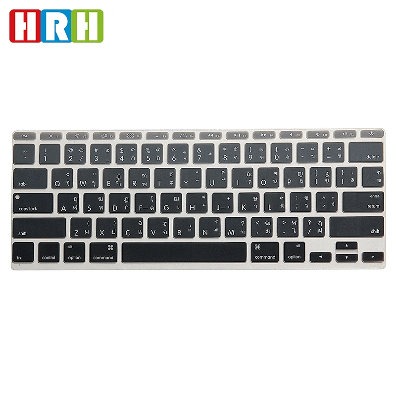 custom silicone keyboard cover keyboard protector for macbook thai keyboard A1370 A1465 Laptop 11Inches
