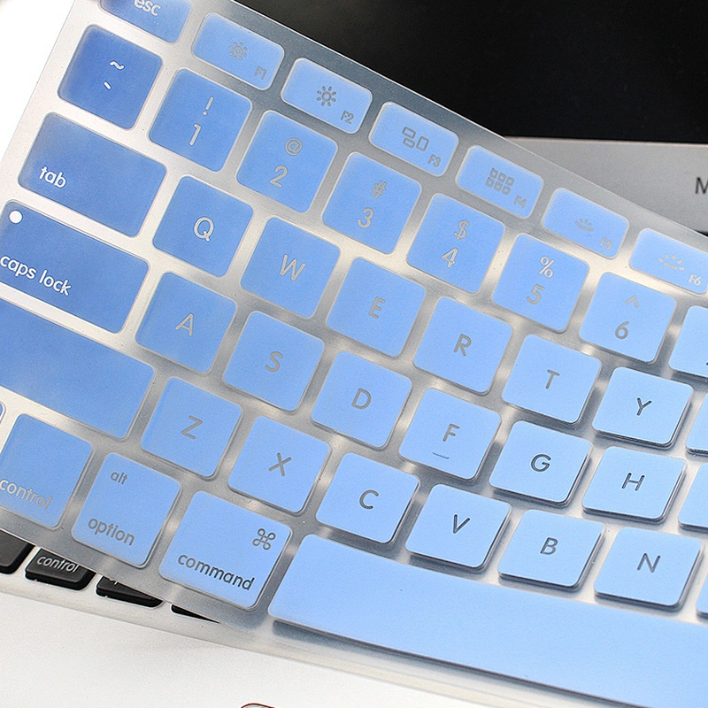 custom glow in the dark keyboard cover backlight silicone keyboard skin china factory