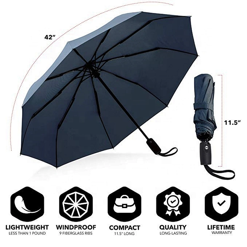 New Inverse Lightweight Foldable Sun Rain Windproof Umbrella