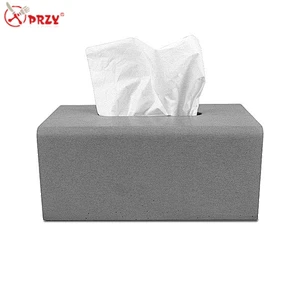 S8205 Cement Paper Box decoration mold household paper box Mould Concrete Decorations Silicone molds