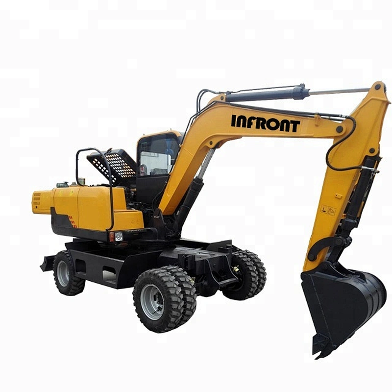 China supplier low price 7 ton wheel excavator for sale
