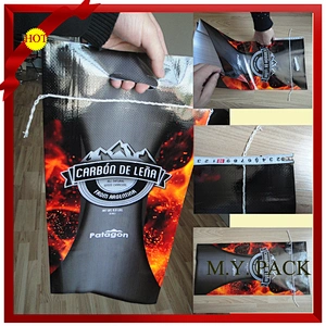 High quality big bag for coal 10kg activated charcoal bag bamboo charcoal packing bag