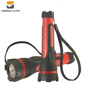 2018 hot sale 1W 70lumens LED TPR touch rubber and 2AA Battery plastic waterproof flashlight