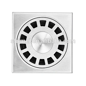 Hot sales bathroom shower square brass stainless steel floor drain