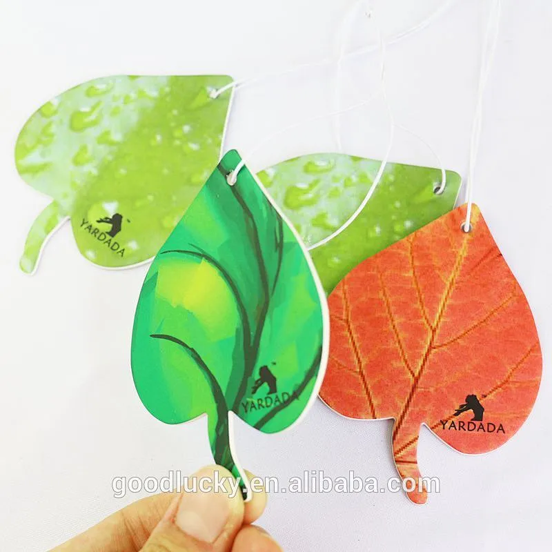 custom desgin hanging perfume paper car air freshener