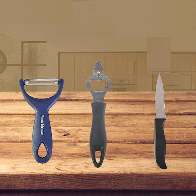 wholesale durable pp handle scissor  vegetable peeler potato peeler  fruit knife kitchen tong measuring spoon for home used