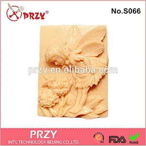 S066 PRZY faery girl silicone soap mold , faery girl silicone molds for soap
