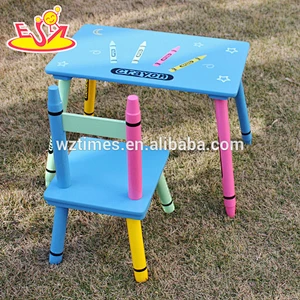 2018 high quality kindergarten wooden table and chairs for toddlers W08G217