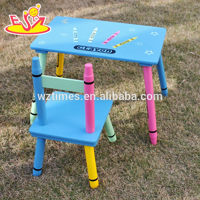 2018 high quality kindergarten wooden table and chairs for toddlers W08G217