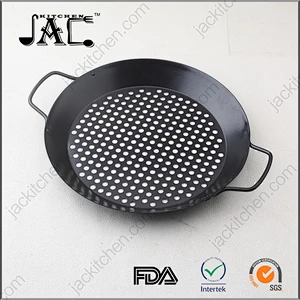Stainless Steel Round Non Stick Grill Wok Topper for Kitchen