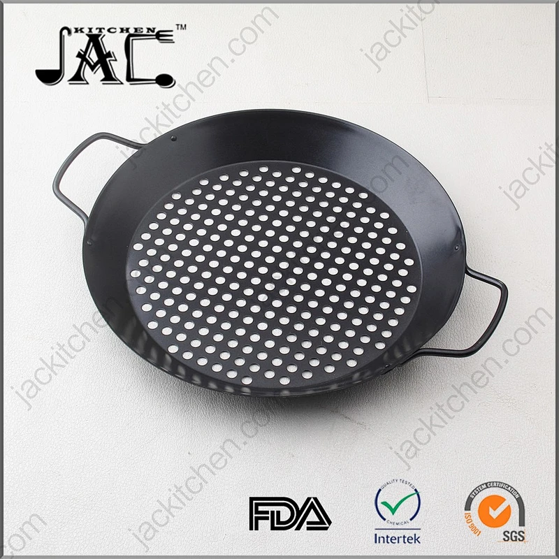 Stainless Steel Round Non Stick Grill Wok Topper for Kitchen