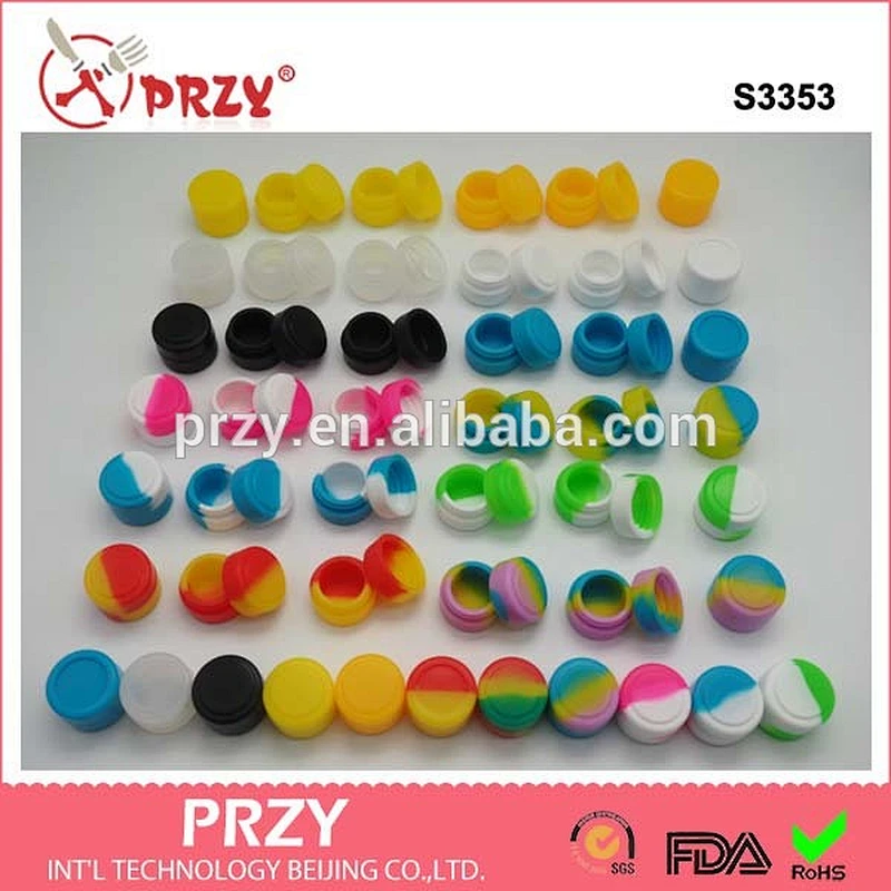 S3353 silicone wax jar silicone jar for wax