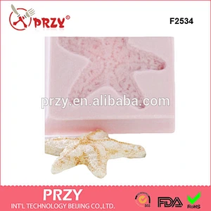 F2534 Star Fish Silicone Mold Flexible Food Safe Fondant Gumpaste Chocolate Sugar Mold Resin Polymer