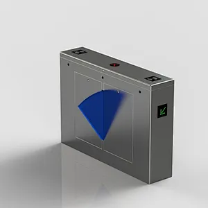 High Security Flap Ticket Turnstile Barrier Gate With Card Reader