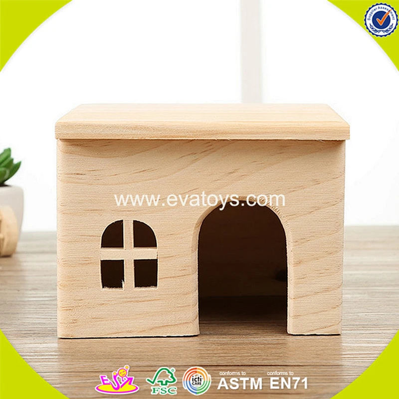 2018 New design wooden pet house lovely wooden pet house cute wooden pet house W06F019