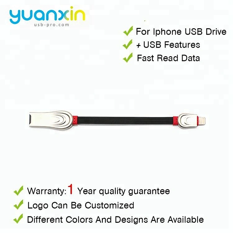 Multi Function Charging Cable with TF card reader OTG USB Flash Drive for iPhone
