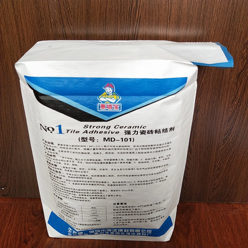 Kraft paper cement bag with logo printing 5kg, 10kg for putty powder , tile adhesive Industrial use