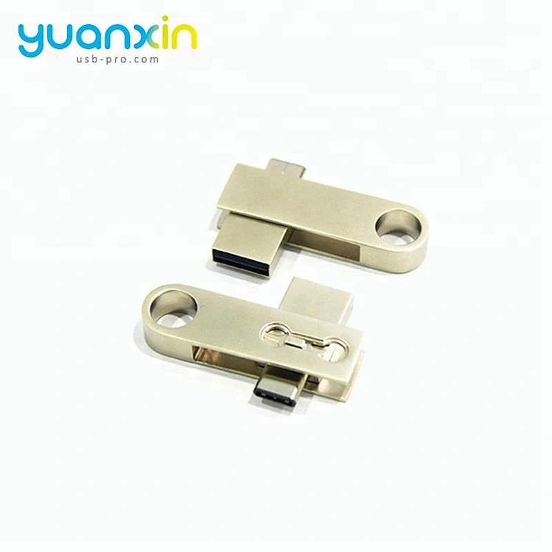 Mini Metal Swivel Android / Type C USB Flash Drive 8GB 16GB 32GB
