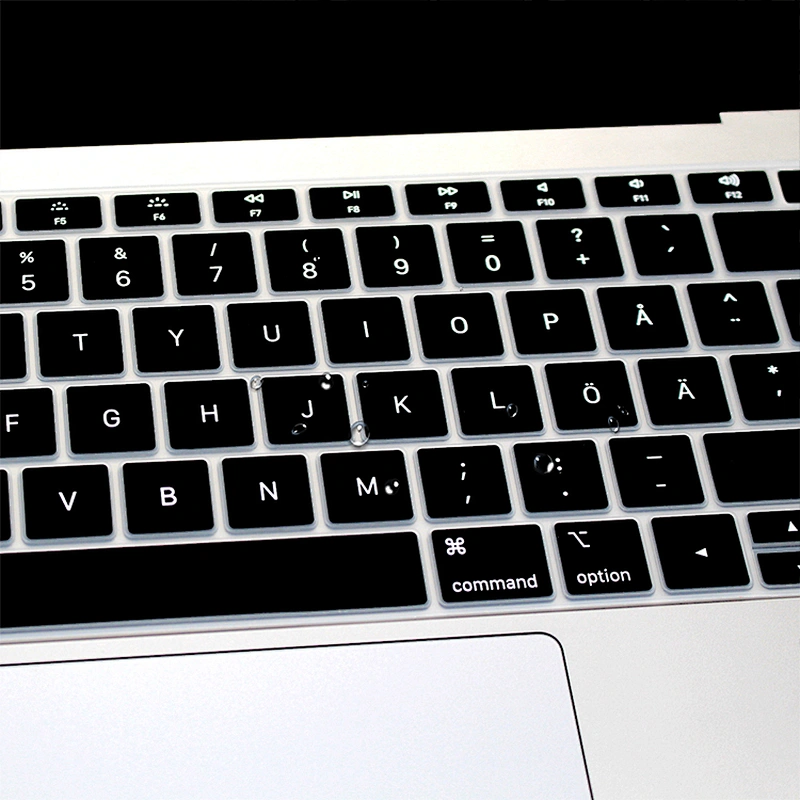 Dust Waterproof laptop keyboard Protective Film Colorful Swedish Keyboard Cover For Macbook Air 13 A1932