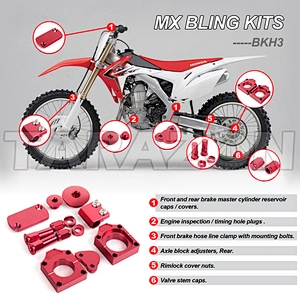 High quality aluminum motorcycle Bling kits for offroad Bike Honda CRF 250