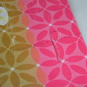 New design printed transparent 10kg pp woven rice packing bag fabric wholesale