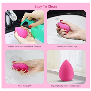 custom shape makeup compressed facial cleansing sponges