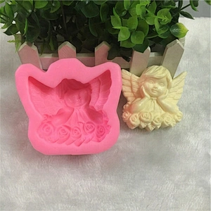 Little Angel fondant molds aromatherapy Baby plaster mold DIY handmade angel soap silicone Mold