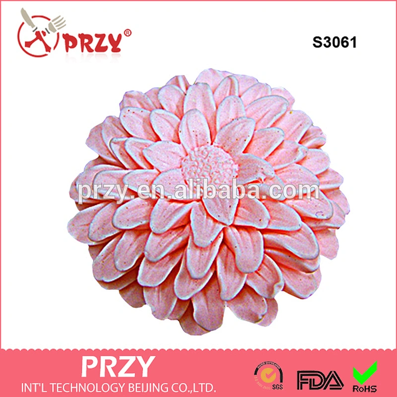 S3061 handmade 3d flower shape custom loaf silicone molds for soap