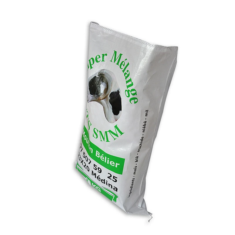 Custom plastic pp woven eco plastic feed bag for Barley, wheat, rice,beans
