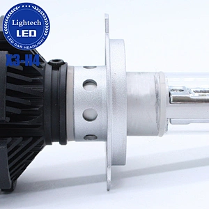 Cheap X3 GT9 Headlights Super bright H4 H7 H11 white yellow blue 3 color sleeve 4500k 6000k 6500k 9007 hb13 hb5 H7 LED Headlight