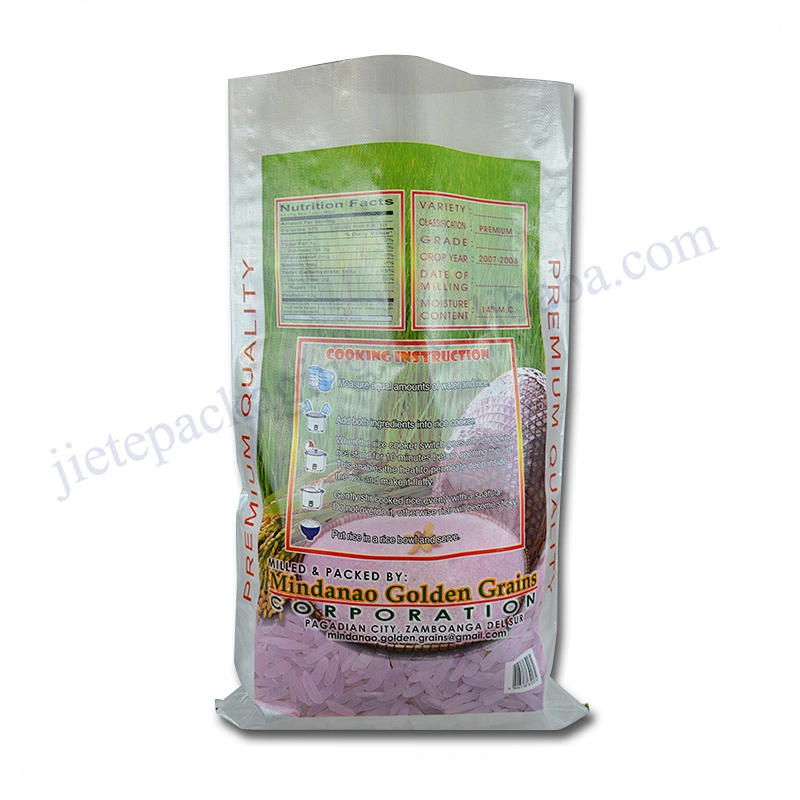 High quality design printing plastic pp woven basmati rice packaging bag 50kg export to Dubai