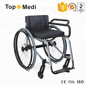 Lightweight leisure sport fencing wheelchair for disabled athlete