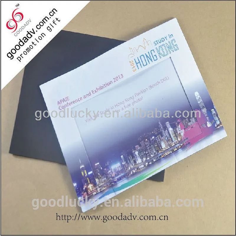 Perfect decorative magnetic refrigerator photo frame / die cut wholesale mini magnet photo frame