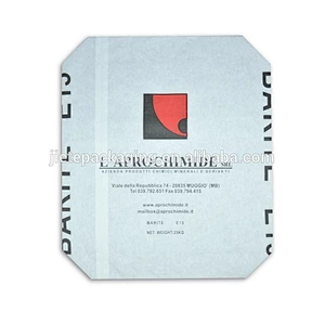 Low cost custom order square bottom kraft paper bag with logo printing for packing flour 25kg