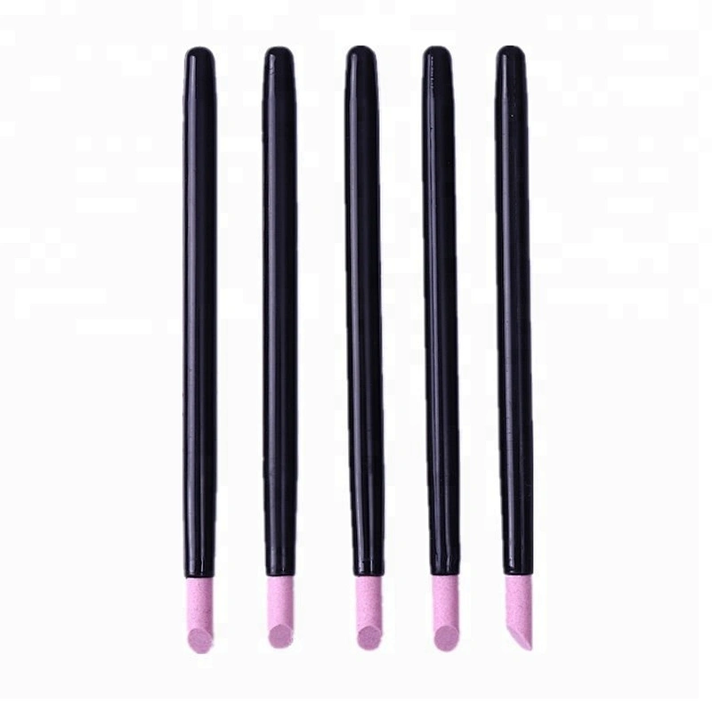 5pcs Custom Scrub Cuticle Remover Pen Nail File Set Professional Trimmer Tool For Nails Art Manicure Tool Kit