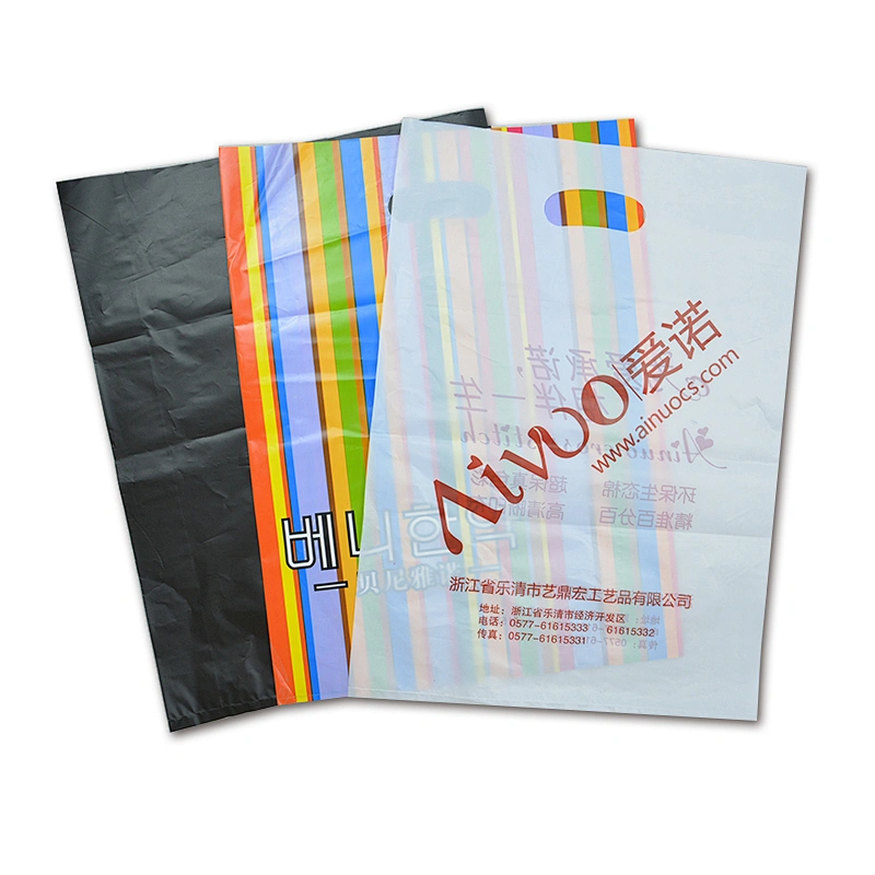 PE shopping packaging with handle
