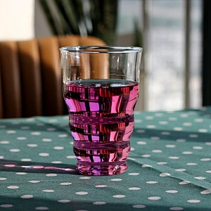 China supplier single wall glass cup mugs high Borosilicate football sports drinking handmade glass cup