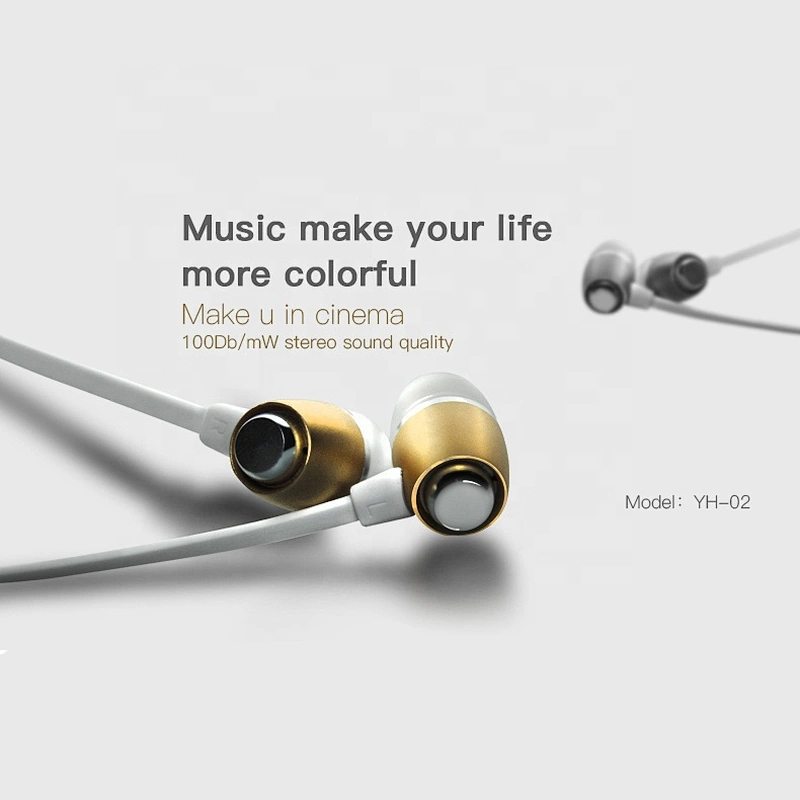 Universal Stylish Sport In ear Dual Dynamic balanced Wired Earphone for Cell Phone and computer